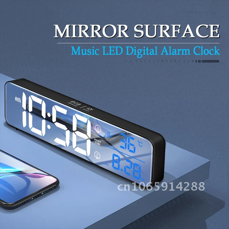 Music Alarm Digital LED Clock  - Led Desk Clock 리뷰 및 가격