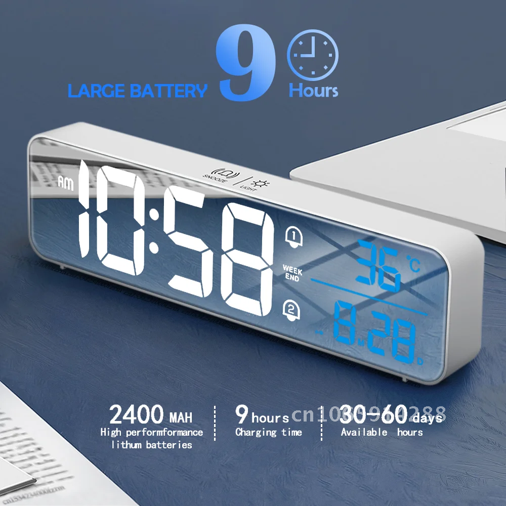 Music Alarm Digital LED Clock  - Led Desk Clock 리뷰 및 가격