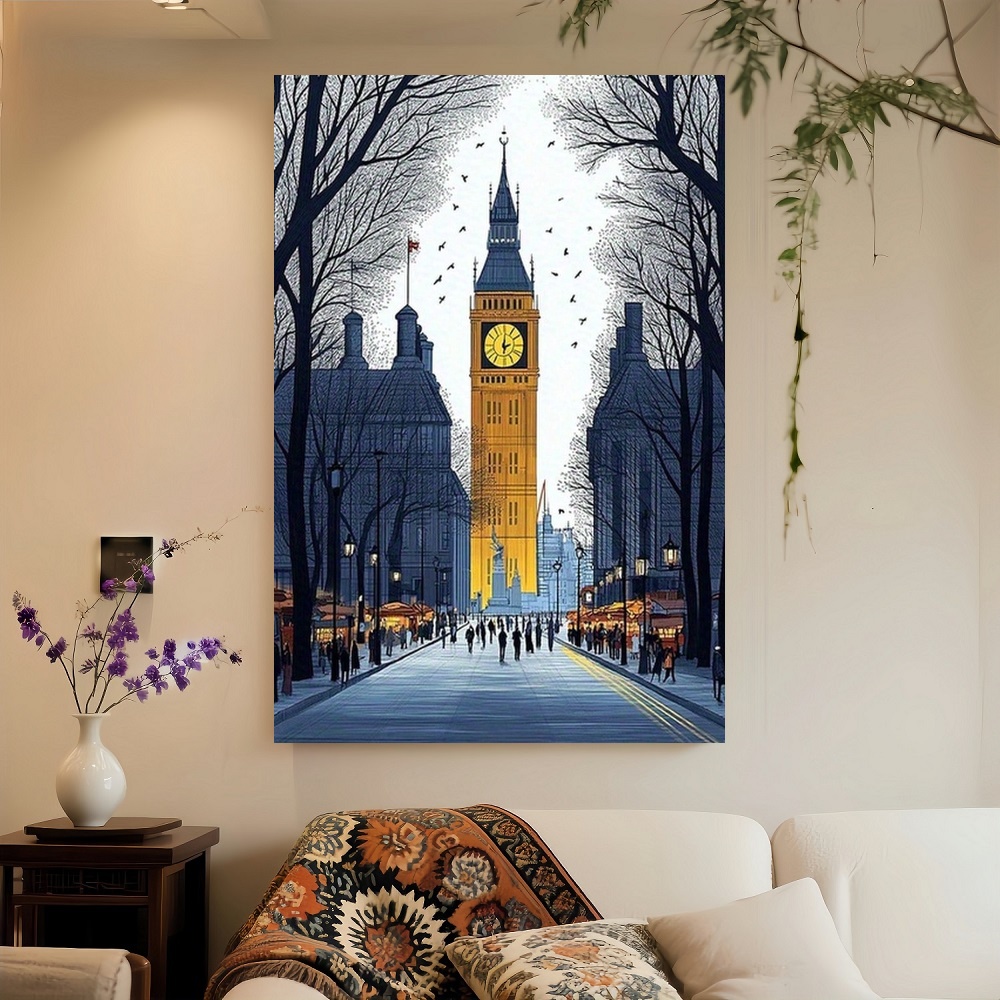 Framed London Streetscape Canv - Home Office Of London 리뷰 및 가격